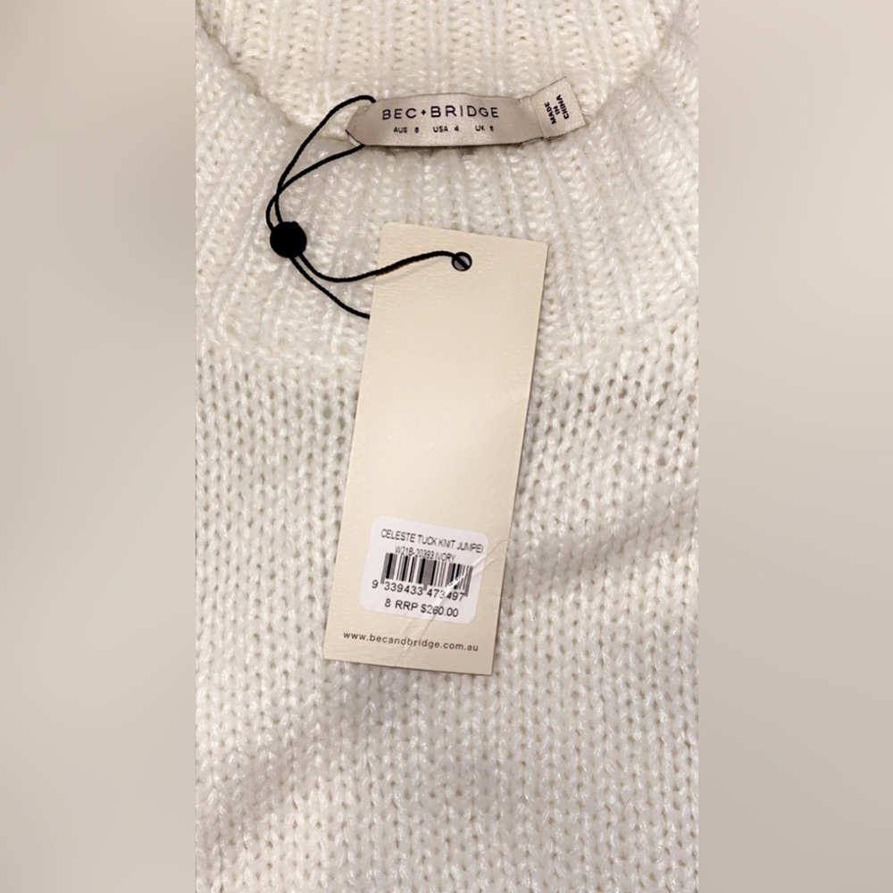 BEC + BRIDGE Celeste Tuck Knit Jumper 8 BNWT - Picture 6 of 8